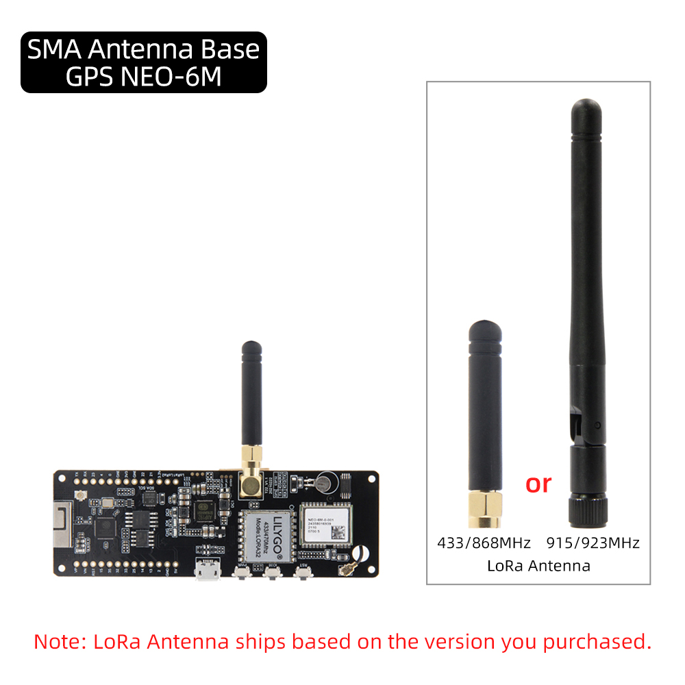 LILYGO® T-Beam V1.2 ESP32 LoRa Module LoRaWAN Long Range 433MHz 868MHz ...