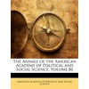 The Annals of the American Academy of Political and Social Science, Volume 86