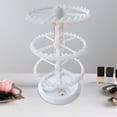 thumbnail image 6 of Segolike Earring Organizer Holder,Rotating Hanging Rack,Jewelry Display Stand,Storage Rack for Necklace Vanity Table Earrings Bracelet 3 Tier in White, 6 of 8