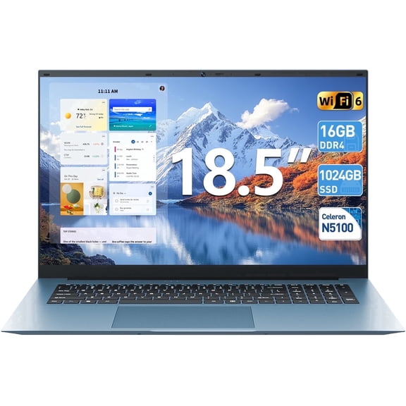 15.6" Screen Window 11 Laptop ,16GB RAM 512GB ROM, 4-Core Procesor, 1080*1920 FUD IPS Screen