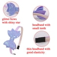 thumbnail image 3 of MINKUROW Girls Headbands For Kids,Toddler Headbands Star Sparkle 3 inch Hair Bows Hairbands with Teeth Glitter Headhoop,Pack of 10, 3 of 6