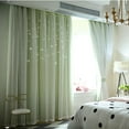 thumbnail image 3 of Wovilon Sky Sheer Curtain Tulle Window Voile Drape Valance Double-Deck Blackout Curtains For Bedroom, Curtains For Living Room, Kitchen Curtains, 3 of 4