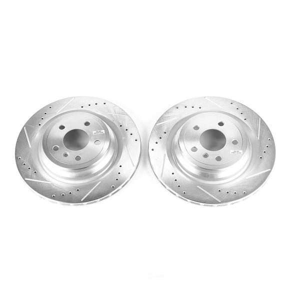 Power Stop EBR1453XPR Evolution Drilled & Slotted Rotors -Rear