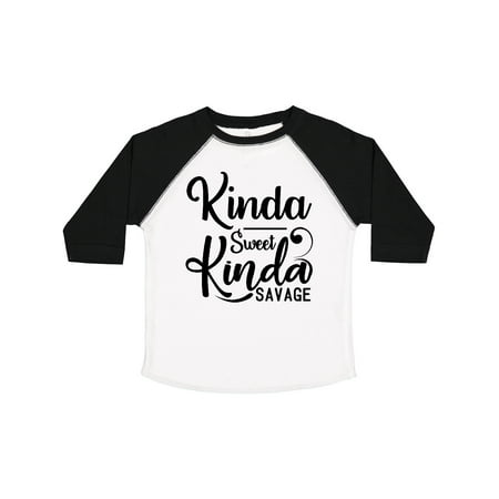 

Inktastic Kinda Sweet Kinda Savage Gift Toddler Boy or Toddler Girl T-Shirt