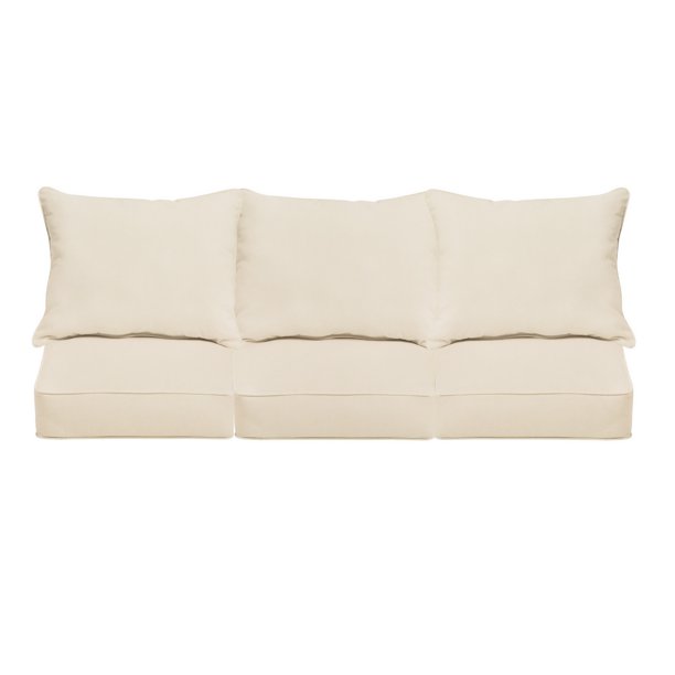 Ivory Indoor/Outdoor Deep Seating Sofa Set, Corded