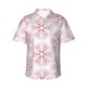 thumbnail image 1 of Fotbe Christmas Snowflakes Camisa Hawaiana para Hombre Unisex – Camisa Casual de Verano con Botones de Manga Corta de Algodón y Lino,3X-Large, 1 of 7