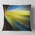 thumbnail image 2 of Designart Brown Blue Focus Light - Abstract Throw Pillow - 16x16, 2 of 5