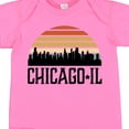 thumbnail image 4 of Inktastic Chicago Illinois Skyline Vintage Boys or Girls Baby Bodysuit, 4 of 5