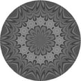 thumbnail image 1 of Ahgly Company Machine Washable Indoor Square Transitional Gray Area Rugs, 3' Square, 1 of 7