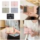 thumbnail image 2 of Short Flower Embossed Wallet Compact Size For Travel Multiple Compartments Practical PU Leather Women’s Accessory White, 2 of 4