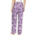thumbnail image 3 of Balery Daisies Flowers print Women's Pajama Pants,Ultra Lightweight Pjs,Lounge Pant-Large, 3 of 9