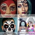 thumbnail image 4 of Kit de pintura corporal y facial, paleta profesional de 15 colores, lavable con pincel para fiestas de arte infantil Colsplay, 4 of 5