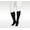 Black, variant on Juzo Soft 2000 15-20mmhg Knee-High Closed Toe Sock with Silicone Top Band