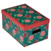 American Greetings, Christmas Gift Box, Rose Design (1-Count)