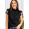 thumbnail image 2 of Hauts pour Femmes Décontractés Manches Courtes à Volants Blouse Tunique Ample, 2 of 6