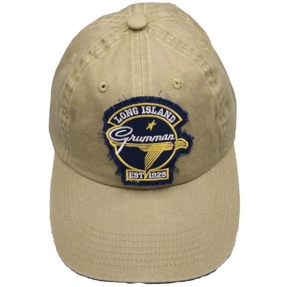 Grumman Vintage Logo "Worn Patch" Hat, Khaki