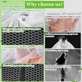 thumbnail image 5 of 78x10Ft Mosquito Netting Garden Mesh Netting, Bug Insect Mosquito Fly Bird Net, Animals Barrier Protection Net, White 3x24m, 5 of 7