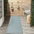 thumbnail image 6 of Nourison Positano Indoor/Outdoor Aqua 2'2" x 12' Area Rug, (2x12), 6 of 11
