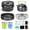 Black, variant on Eurhowing Camping Cookware Set 11pcs Mess Kit, Aluminum Non-Stick Pot and Pan Set, Lightweight Backpacking Cookware for Outdoor Hiking Picnic RV, Green