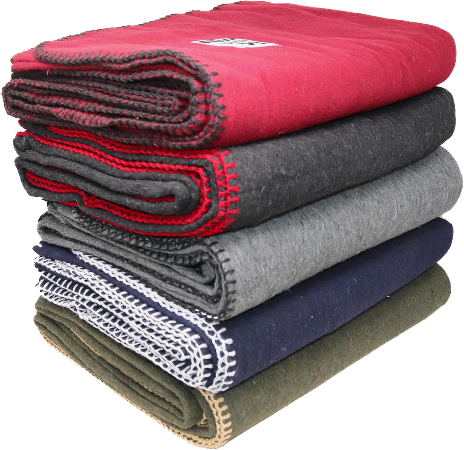 Blanket, Mil-spec, 66x90", 80/20 Wool, Man Made, Gray