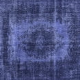 thumbnail image 1 of Ahgly Company Machine Washable Indoor Square Persian Blue Traditional Area Rugs, 4' Square, 1 of 4