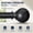 Black, variant on Bronze Curtain Rods for Windows 28 to 48 Inch, 1'' Diameter Heavy Duty Adjustable Curtain Rods with Wood Grain Finials, Decorative Extendable Window Rods Set