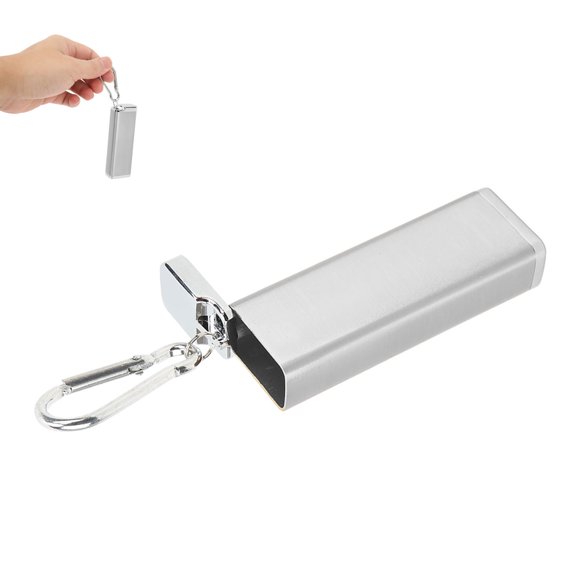 Box, Scratch Proof Lightweight 6 Pcs Carabiner Keychain Cigar Holder for Travel Silver