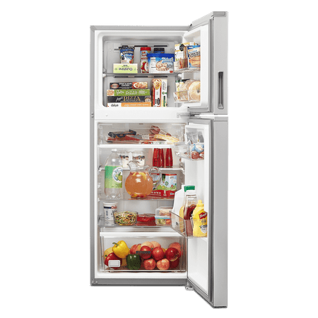 Whirlpool - 11.6 Cu. Ft. Top-Freezer Counter-Depth Refrigerator with Infinity Slide Shelf - Stainless steel