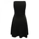 thumbnail image 5 of ICHUANYI Clearance Womens Summer Casual Beach Sleeveless V Neck Knee Length Dress(Black, S) ICHUANYI WER2023081504979, 5 of 5