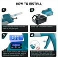 thumbnail image 6 of For Makita/Dewalt/Milwaukee/Bosch Ryobi 18V Li-ion Battery Cordless Hot Melt Glue Gun with 11mm Glue Sticks with Digital Display, 6 of 19