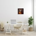 thumbnail image 3 of Stupell Industries Brown Vintage Fashion Giraffe Animals & Insects Painting White Framed Art Print Wall Art, 17 x 17, 3 of 9
