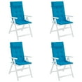 thumbnail image 2 of vidaXL Highback Chair Cushions 4 pcs Light Blue Oxford Fabric, 2 of 5