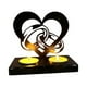 thumbnail image 1 of Matsuzay Candelabros únicos negros con forma de corazón para adornos decorativos de ambiente romántico para bodas Decoración del hogar D, 1 of 6
