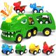 thumbnail image 1 of Set de juego Toy Trucks Dinosaur 5 en 1 ENJSD con 4 coches de dinosaurio para niños de 1 a 3 años, 1 of 1