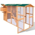 thumbnail image 3 of vidaXL Outdoor Chicken Cage Hen House Large Space Wood, 3 of 9