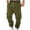Army Green, variant on Dagugfen Cargo Pants for Men Drawstring Elastic Waist Tapered Leg Fitted Comfy Outdoor Sweatpants Pockets