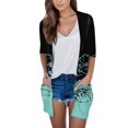 thumbnail image 1 of Long Sleeve Cardigan For Women Fall Open Front Cardigan With Pockets Casual Duster Lightweight Cardigan Sweater, 1 of 4
