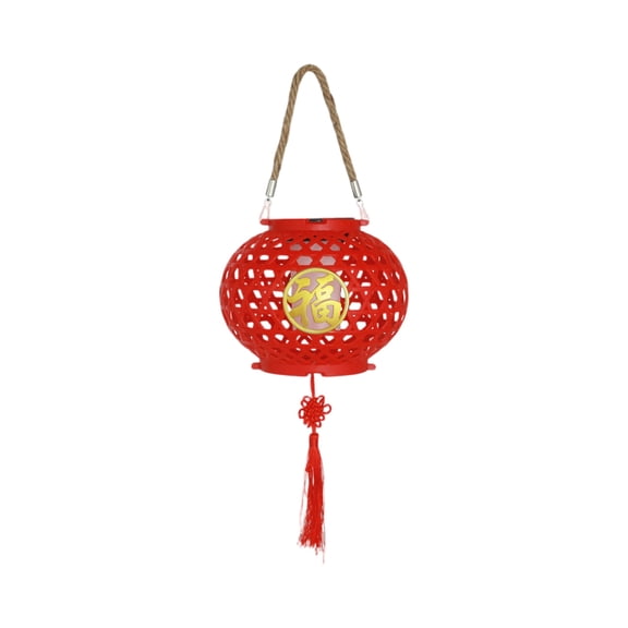 Traditional Weave Style Solar Lanterns Outdoor Hanging, Waterproof Outdoor Solar Lanterns for Yard and Halloween Lighting