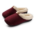 thumbnail image 2 of Joan Vass Quilted Glitter Slipper Small/6-7 BM US, Wine, 2 of 5