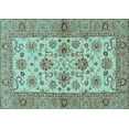 thumbnail image 1 of Ahgly Company Indoor Rectangle Abstract Light Blue Modern Area Rugs, 7' x 10', 1 of 4