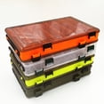 thumbnail image 6 of Double Sided Fishing Tackle Box 14 Compartments Lures Organizer With A Handle, 6 of 7