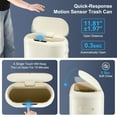 thumbnail image 4 of 50L Automatic Trash Can with Lid  ,13 Gallon Smart Trash Can ,  Motion Sensor Trash Can for Bedroom, Bathroom, 4 of 9