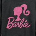 thumbnail image 3 of Barbie - Logo Pink Glitter - Women's Lightweight French Terry Long Sleeve Shirt, 3 of 5