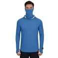 thumbnail image 5 of Axiiglly Fishing Shirts for Men UPF 50+ Sun Protection Long Sleeve Hooded Shirts with Face Mask Outdoor Hiking Running Hoodie Rash Guard, S-4XL, 5 of 8