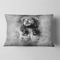 thumbnail image 2 of Designart Jesus Christ - Abstract Portrait Throw Pillow - 12x20, 2 of 5