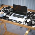 thumbnail image 3 of Long Mouse Pads for Desk,Black Hand Flower Snake Pattern Desk Mats on Top Of Desks, Desk Mouse Pad Extra Large with 3mm Non-Slip Base and Stitched Edge for Gaming,Office,Work,Home 35.4"x15.7", 3 of 6
