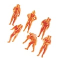 thumbnail image 4 of Milaget 6 Pcs Figurines Miniatures Modèles Résine Créative pour Projets d'Art Accessoires Hauteur 2,8 cm, 4 of 9