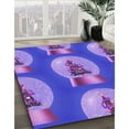 thumbnail image 3 of Ahgly Company Machine Washable Indoor Rectangle Transitional Purple Amethyst Purple Area Rugs, 5' x 8', 3 of 7
