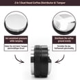 thumbnail image 5 of Distribuidor de café y tamper Herramienta niveladora de café 2 en 1 de cabezal doble de 53 mm Herramienta de distribución de espresso y tamper Se adapta a portafiltros de salvia de 54 mm Barista Expre JFHHH pequeña, 5 of 5