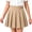 Khaki, variant on HBYJLZYG Girls' Pleated Skirt with Bow Detail and Built-in Shorts, Elastic Waistband A-Line Mini Skirt for Summer School Uniform and Casual Daily Wear